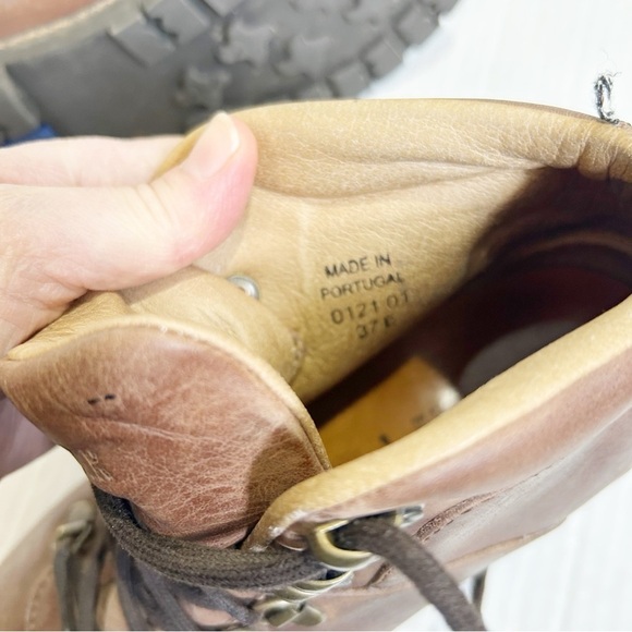 Birkenstock Jackson Boot Natural Nubuck Leather Brown Size 37 E Size 6 or 6.5 N - Picture 16 of 16